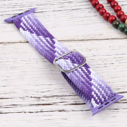 Nylon Braid Strap Watch Band For Apple Watch Ultra 49mm&Watch Ultra 2 49mm / Series 9&8&7 45mm / SE 3&SE 2&6&SE&5&4 44mm / 3&2&1 42mm(37) by buy2fix