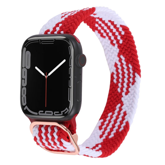 Nylon Braid Strap Watch Band For Apple Watch Ultra 49mm&Watch Ultra 2 49mm / Series 9&8&7 45mm / SE 3&SE 2&6&SE&5&4 44mm / 3&2&1 42mm(38) by buy2fix
