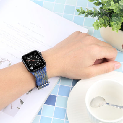 Nylon Braid Strap Watch Band For Apple Watch Ultra 49mm&Watch Ultra 2 49mm / Series 9&8&7 45mm / SE 3&SE 2&6&SE&5&4 44mm / 3&2&1 42mm(40) by buy2fix