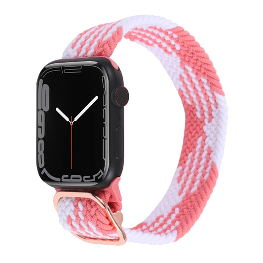 Nylon Braid Strap Watch Band For Apple Watch Ultra 49mm&Watch Ultra 2 49mm / Series 9&8&7 45mm / SE 3&SE 2&6&SE&5&4 44mm / 3&2&1 42mm(44) by buy2fix