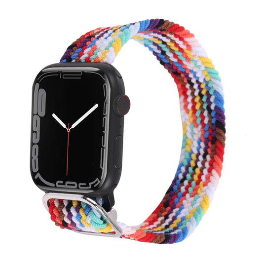 Nylon Braid Strap Watch Band For Apple Watch Ultra 49mm&Watch Ultra 2 49mm / Series 9&8&7 45mm / SE 3&SE 2&6&SE&5&4 44mm / 3&2&1 42mm(47) by buy2fix