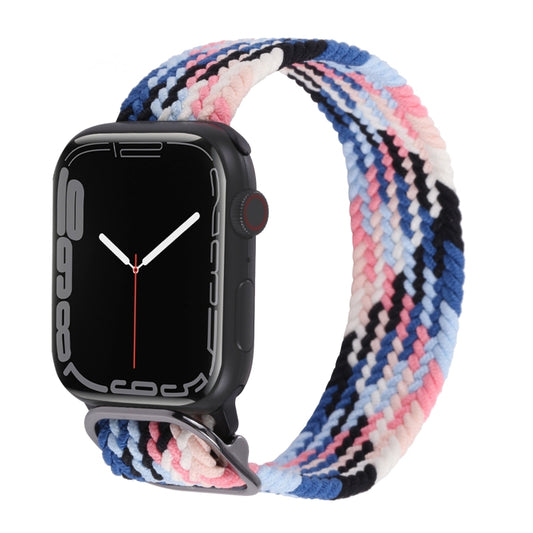 Nylon Braid Strap Watch Band For Apple Watch Ultra 49mm&Watch Ultra 2 49mm / Series 9&8&7 45mm / SE 3&SE 2&6&SE&5&4 44mm / 3&2&1 42mm(49) by buy2fix