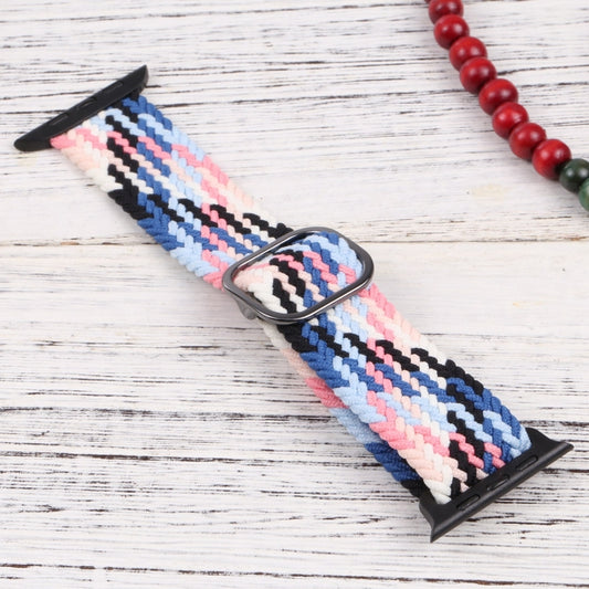 Nylon Braid Strap Watch Band For Apple Watch Ultra 49mm&Watch Ultra 2 49mm / Series 9&8&7 45mm / SE 3&SE 2&6&SE&5&4 44mm / 3&2&1 42mm(49) by buy2fix