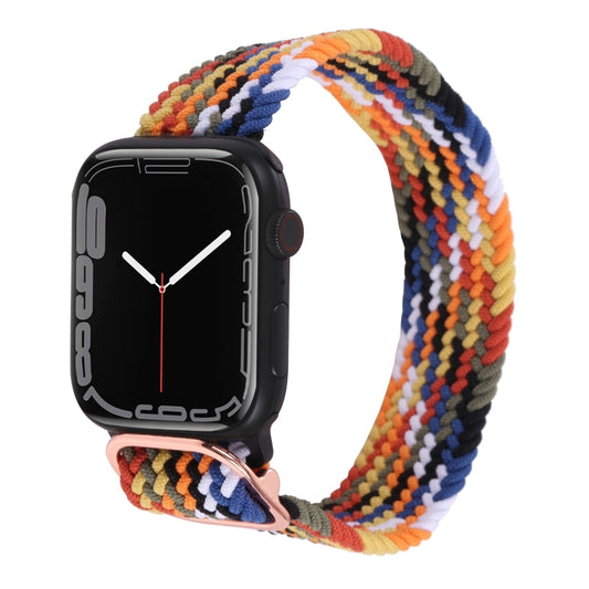 Nylon Braid Strap Watch Band For Apple Watch Ultra 49mm&Watch Ultra 2 49mm / Series 9&8&7 45mm / SE 3&SE 2&6&SE&5&4 44mm / 3&2&1 42mm(50) by buy2fix