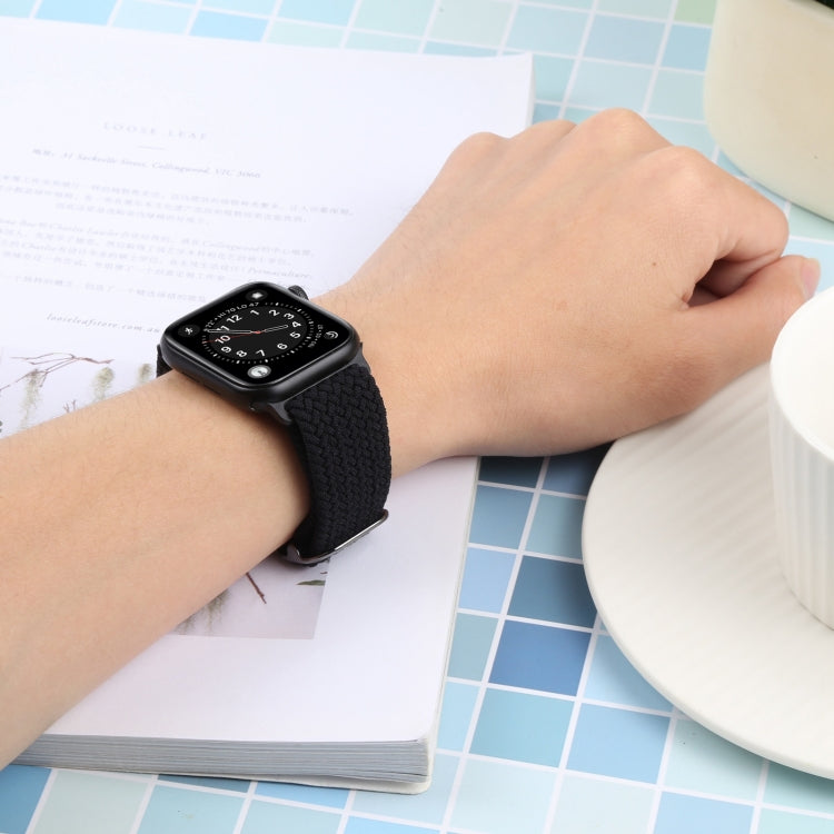 Nylon Braid Strap Watch Band For Apple Watch Ultra 49mm&Watch Ultra 2 49mm / Series 9&8&7 45mm / SE 3&SE 2&6&SE&5&4 44mm / 3&2&1 42mm(2) by buy2fix