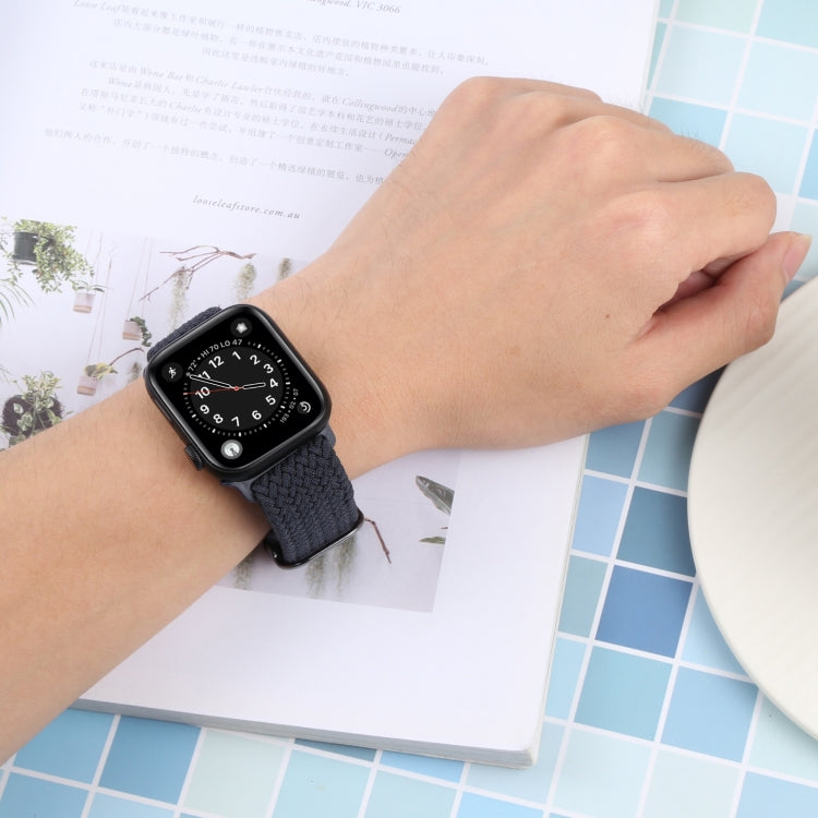 Nylon Braid Strap Watch Band For Apple Watch Ultra 49mm&Watch Ultra 2 49mm / Series 9&8&7 45mm / SE 3&SE 2&6&SE&5&4 44mm / 3&2&1 42mm(4) by buy2fix