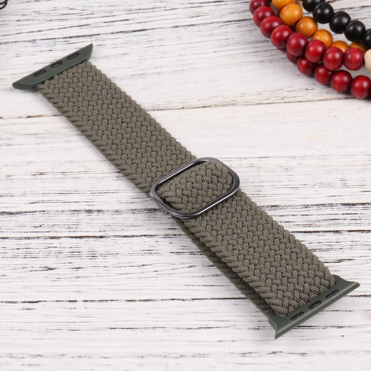 Nylon Braid Strap Watch Band For Apple Watch Ultra 49mm&Watch Ultra 2 49mm / Series 9&8&7 45mm / SE 3&SE 2&6&SE&5&4 44mm / 3&2&1 42mm(5) by buy2fix