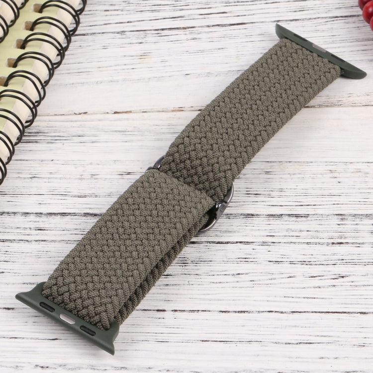 Nylon Braid Strap Watch Band For Apple Watch Ultra 49mm&Watch Ultra 2 49mm / Series 9&8&7 45mm / SE 3&SE 2&6&SE&5&4 44mm / 3&2&1 42mm(5) by buy2fix