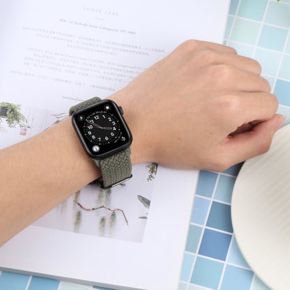 Nylon Braid Strap Watch Band For Apple Watch Ultra 49mm&Watch Ultra 2 49mm / Series 9&8&7 45mm / SE 3&SE 2&6&SE&5&4 44mm / 3&2&1 42mm(5) by buy2fix