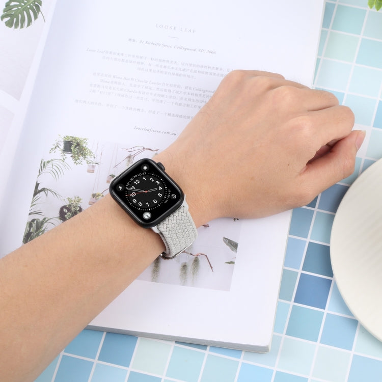 Nylon Braid Strap Watch Band For Apple Watch Ultra 49mm&Watch Ultra 2 49mm / Series 9&8&7 45mm / SE 3&SE 2&6&SE&5&4 44mm / 3&2&1 42mm(7) by buy2fix