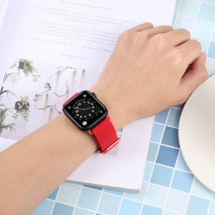 Nylon Braid Strap Watch Band For Apple Watch Ultra 49mm&Watch Ultra 2 49mm / Series 9&8&7 45mm / SE 3&SE 2&6&SE&5&4 44mm / 3&2&1 42mm(9) by buy2fix