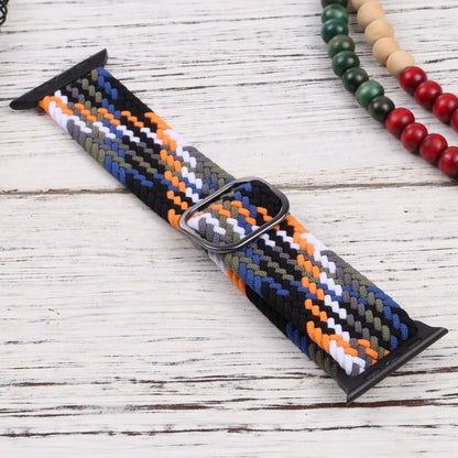 Nylon Braid Strap Watch Band For Apple Watch Ultra 49mm&Watch Ultra 2 49mm / Series 9&8&7 45mm / SE 3&SE 2&6&SE&5&4 44mm / 3&2&1 42mm(10) by buy2fix