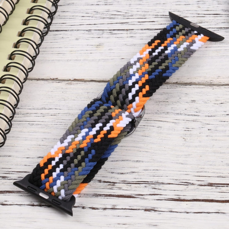 Nylon Braid Strap Watch Band For Apple Watch Ultra 49mm&Watch Ultra 2 49mm / Series 9&8&7 45mm / SE 3&SE 2&6&SE&5&4 44mm / 3&2&1 42mm(10) by buy2fix