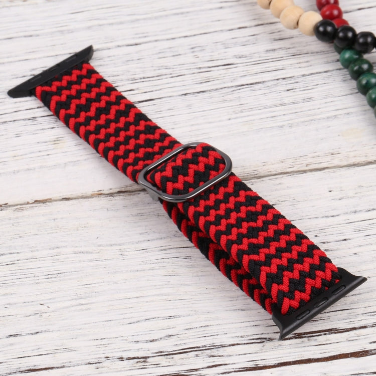 Nylon Braid Strap Watch Band For Apple Watch Ultra 49mm&Watch Ultra 2 49mm / Series 9&8&7 45mm / SE 3&SE 2&6&SE&5&4 44mm / 3&2&1 42mm(11) by buy2fix