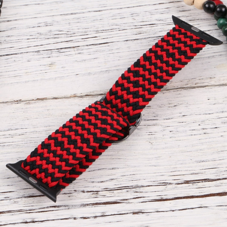 Nylon Braid Strap Watch Band For Apple Watch Ultra 49mm&Watch Ultra 2 49mm / Series 9&8&7 45mm / SE 3&SE 2&6&SE&5&4 44mm / 3&2&1 42mm(11) by buy2fix