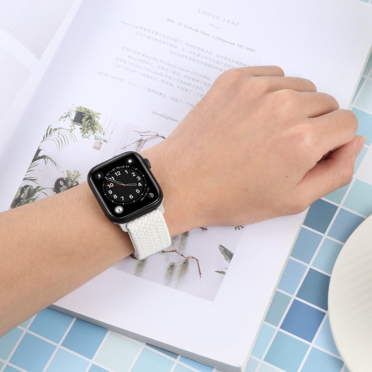 Nylon Braid Strap Watch Band For Apple Watch Ultra 49mm&Watch Ultra 2 49mm / Series 9&8&7 45mm / SE 3&SE 2&6&SE&5&4 44mm / 3&2&1 42mm(12) by buy2fix