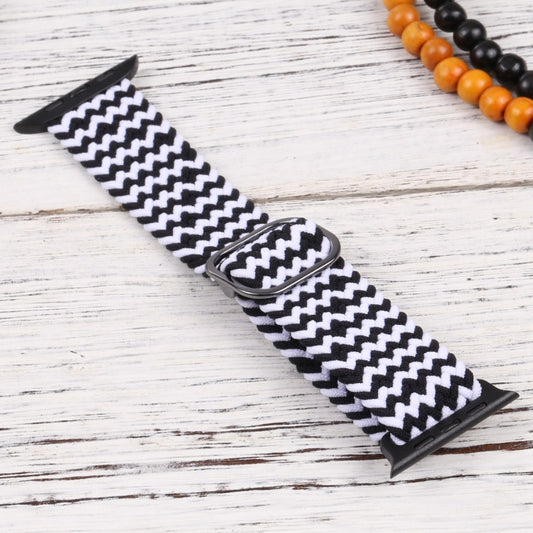 Nylon Braid Strap Watch Band For Apple Watch Ultra 49mm&Watch Ultra 2 49mm / Series 9&8&7 45mm / SE 3&SE 2&6&SE&5&4 44mm / 3&2&1 42mm(15) by buy2fix