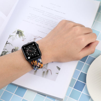 Nylon Braid Strap Watch Band For Apple Watch Ultra 49mm&Watch Ultra 2 49mm / Series 9&8&7 45mm / SE 3&SE 2&6&SE&5&4 44mm / 3&2&1 42mm(16) by buy2fix