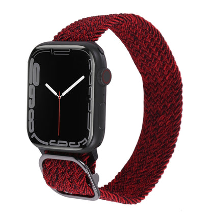 Nylon Braid Strap Watch Band For Apple Watch Ultra 49mm&Watch Ultra 2 49mm / Series 9&8&7 45mm / SE 3&SE 2&6&SE&5&4 44mm / 3&2&1 42mm(18) by buy2fix