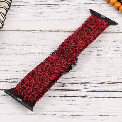 Nylon Braid Strap Watch Band For Apple Watch Ultra 49mm&Watch Ultra 2 49mm / Series 9&8&7 45mm / SE 3&SE 2&6&SE&5&4 44mm / 3&2&1 42mm(18) by buy2fix