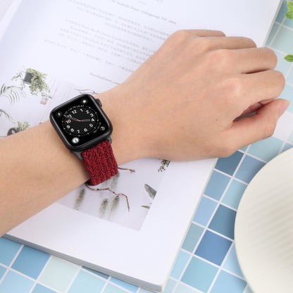 Nylon Braid Strap Watch Band For Apple Watch Ultra 49mm&Watch Ultra 2 49mm / Series 9&8&7 45mm / SE 3&SE 2&6&SE&5&4 44mm / 3&2&1 42mm(18) by buy2fix