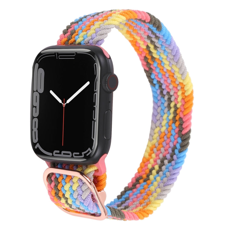 Nylon Braid Strap Watch Band For Apple Watch Ultra 49mm&Watch Ultra 2 49mm / Series 9&8&7 45mm / SE 3&SE 2&6&SE&5&4 44mm / 3&2&1 42mm(19) by buy2fix