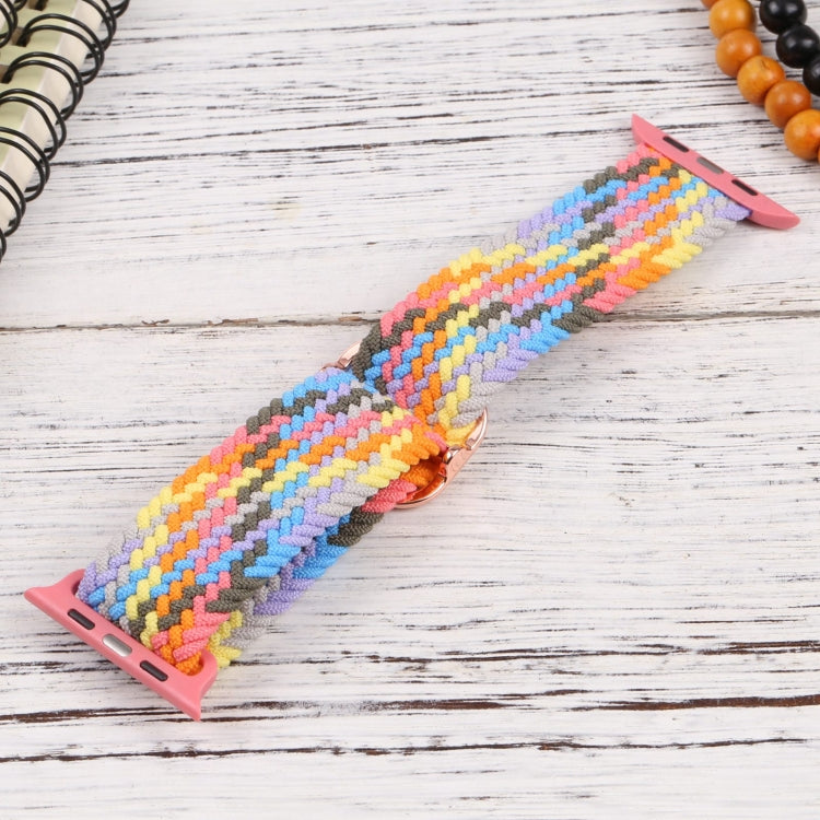 Nylon Braid Strap Watch Band For Apple Watch Ultra 49mm&Watch Ultra 2 49mm / Series 9&8&7 45mm / SE 3&SE 2&6&SE&5&4 44mm / 3&2&1 42mm(19) by buy2fix