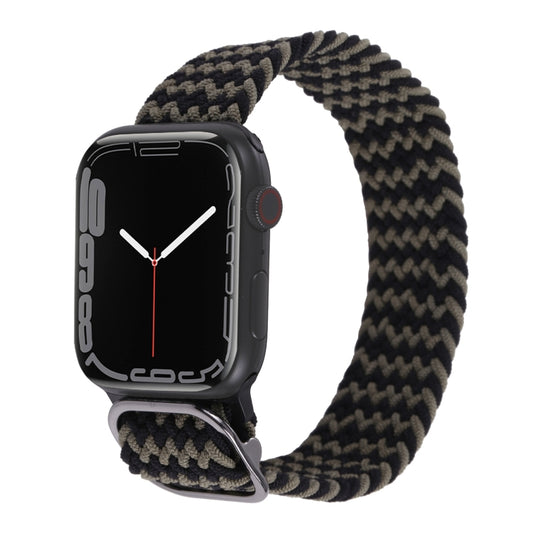 Nylon Braid Strap Watch Band For Apple Watch Ultra 49mm&Watch Ultra 2 49mm / Series 9&8&7 45mm / SE 3&SE 2&6&SE&5&4 44mm / 3&2&1 42mm(21) by buy2fix