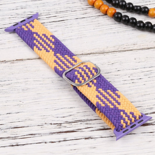 Nylon Braid Strap Watch Band For Apple Watch Ultra 49mm&Watch Ultra 2 49mm / Series 9&8&7 45mm / SE 3&SE 2&6&SE&5&4 44mm / 3&2&1 42mm(23) by buy2fix