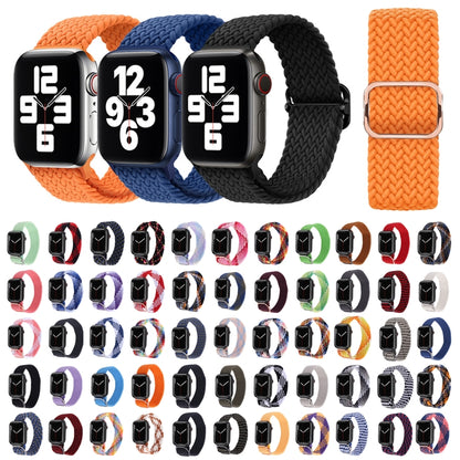 Nylon Braid Strap Watch Band For Apple Watch Ultra 49mm&Watch Ultra 2 49mm / Series 9&8&7 45mm / SE 3&SE 2&6&SE&5&4 44mm / 3&2&1 42mm(19) by buy2fix