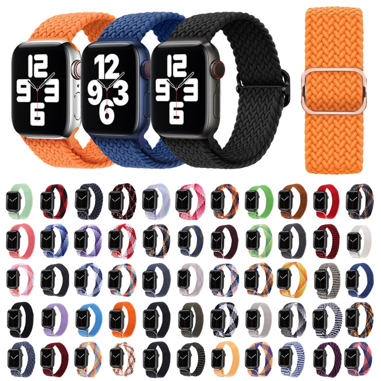 Nylon Braid Strap Watch Band For Apple Watch Ultra 49mm&Watch Ultra 2 49mm / Series 9&8&7 45mm / SE 3&SE 2&6&SE&5&4 44mm / 3&2&1 42mm(24) by buy2fix