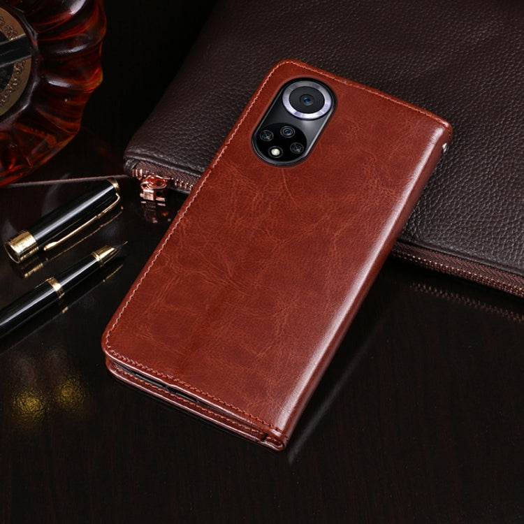 For Huawei nova 9 Pro idewei Crazy Horse Texture Leather Case with Holder & Card Slots & Wallet(Yellow) - Huawei Cases by idewei | Online Shopping UK | buy2fix