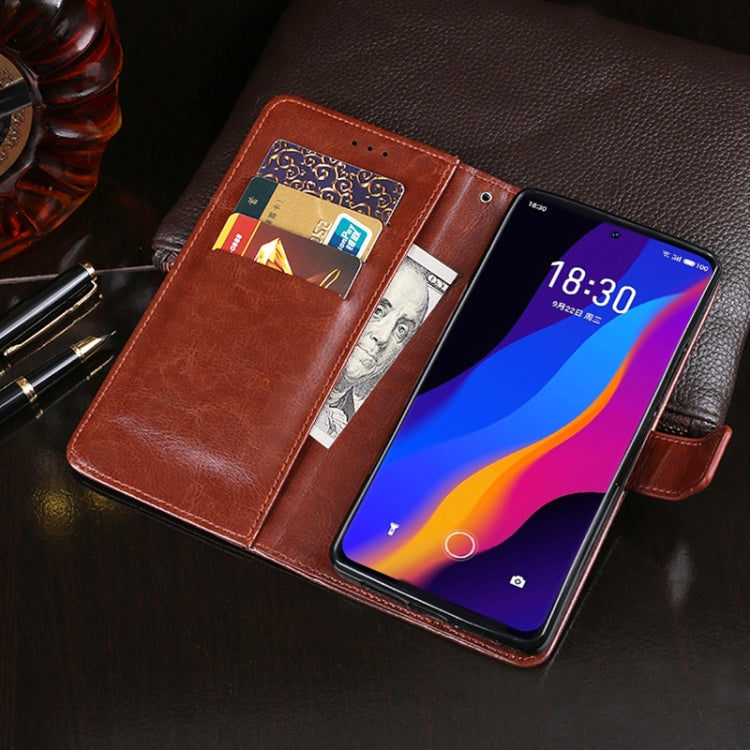 For Meizu 18x idewei Crazy Horse Texture Leather Case with Holder & Card Slots & Wallet(Sky Blue) - More Brand by idewei | Online Shopping UK | buy2fix