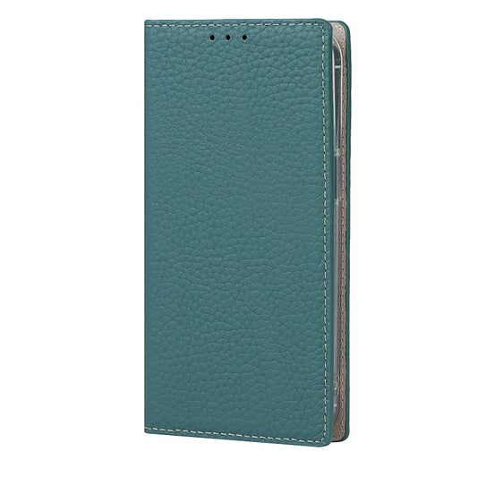 For iPhone 13 Pro Max Litchi Texture Genuine Leather Phone Case With Lanyard & Holder & Card Slots & Wallet (Sky Blue) - iPhone 13 Pro Max Cases by buy2fix | Online Shopping UK | buy2fix
