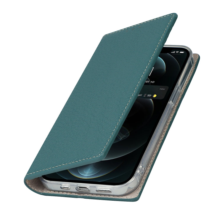 For iPhone 13 Pro Max Litchi Texture Genuine Leather Phone Case With Lanyard & Holder & Card Slots & Wallet (Sky Blue) - iPhone 13 Pro Max Cases by buy2fix | Online Shopping UK | buy2fix