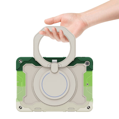 For iPad 10.2 2021 Armor Contrast Color Silicone + PC Tablet Case(Colorful Green) - iPad 10.2 Cases by buy2fix | Online Shopping UK | buy2fix