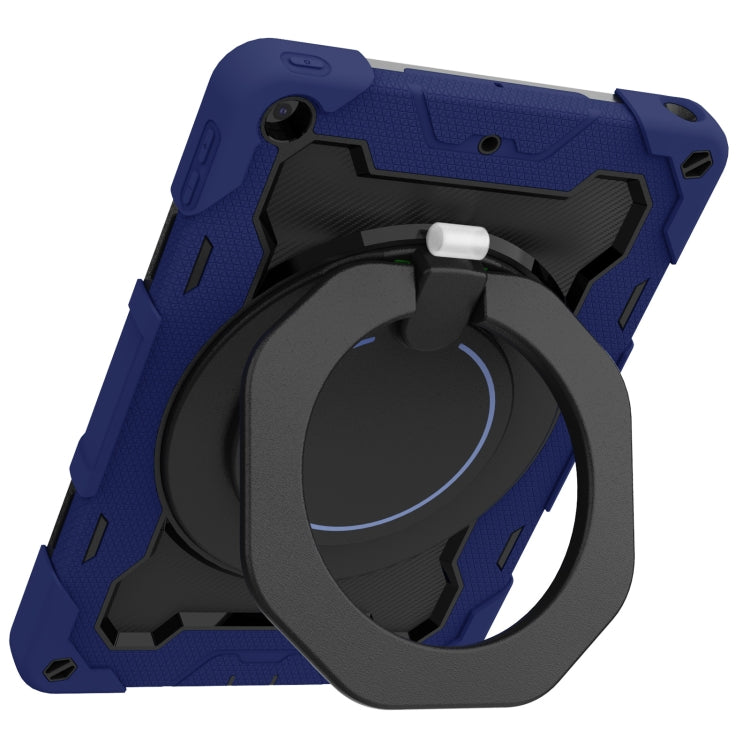 For iPad 10.2 2021 Armor Contrast Color Silicone + PC Tablet Case(Navy Blue) - iPad 10.2 Cases by buy2fix | Online Shopping UK | buy2fix