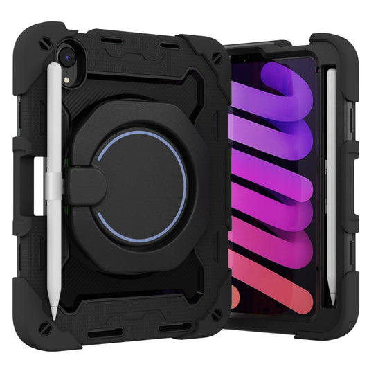 For iPad mini 2024 / mini 6 Armor Contrast Color Silicone + PC Tablet Case(Black) - iPad mini 6 Cases by buy2fix | Online Shopping UK | buy2fix