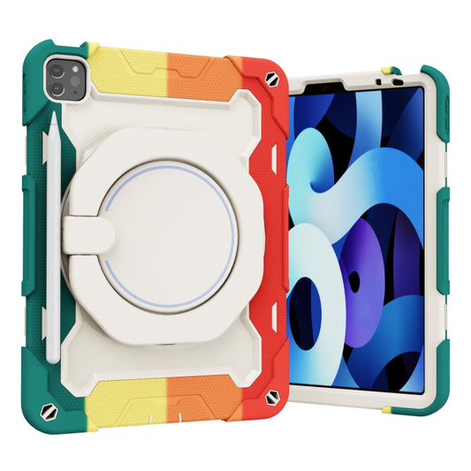 Armor Contrast Color Silicone + PC Tablet Case For iPad Pro 11 2022 / 2021 / 2020 / 2018 / Air 2020 10.9 (Colorful Red) - iPad Pro 11 (2022/2021) Cases by buy2fix | Online Shopping UK | buy2fix