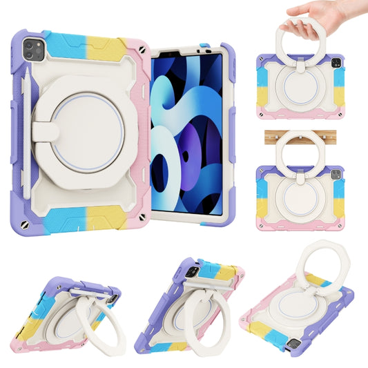 Armor Contrast Color Silicone + PC Tablet Case For iPad Pro 11 2022 / 2021 / 2020 / 2018 / Air 2020 10.9 (Colorful Pink) - iPad Pro 11 (2022/2021) Cases by buy2fix | Online Shopping UK | buy2fix