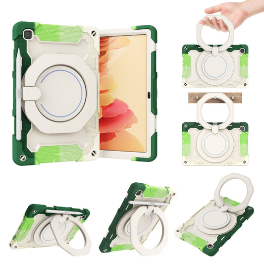 For Samsung Galaxy Tab A7 10.4 T505 Armor Contrast Color Silicone + PC Tablet Case(Colorful Green) - Other Galaxy Tab PC by buy2fix | Online Shopping UK | buy2fix