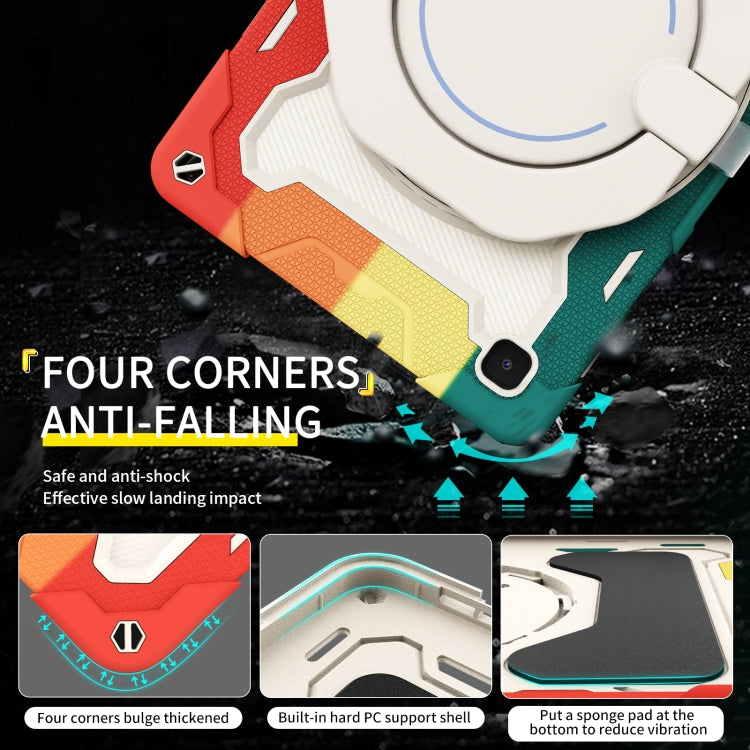 For Samsung Galaxy Tab A7 10.4 T505 Armor Contrast Color Silicone + PC Tablet Case(Colorful Green) - Other Galaxy Tab PC by buy2fix | Online Shopping UK | buy2fix