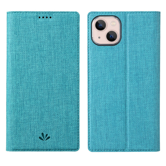 For iPhone 13 ViLi DMX Series Shockproof Magsafe Magnetic Horizontal Flip Leather Phone Case(Blue)