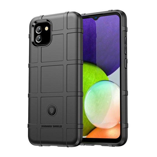 For Samsung Galaxy A03 EU Version Full Coverage Shockproof TPU Phone Case(Black)
