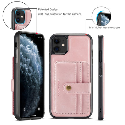 For iPhone 11 Pro JEEHOOD RFID Blocking Anti-Theft Wallet Phone Case (Pink) - iPhone 11 Pro Cases by JEEHOOD | Online Shopping UK | buy2fix