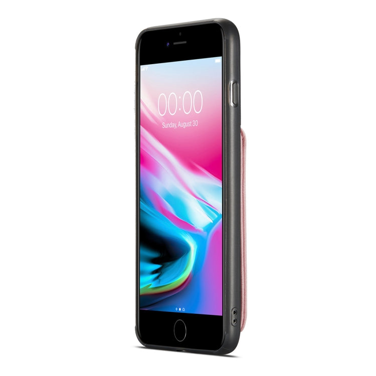 JEEHOOD RFID Blocking Anti-Theft Wallet Phone Case For iPhone 7 Plus / 8 Plus(Pink) - More iPhone Cases by JEEHOOD | Online Shopping UK | buy2fix