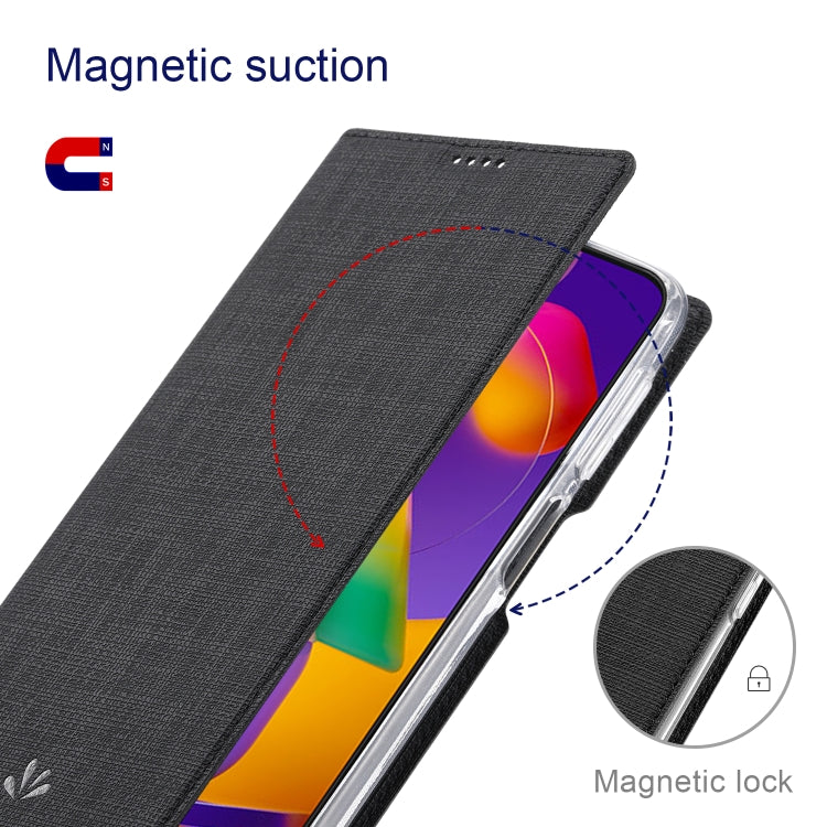 For OnePlus Nord N200 5G ViLi DMX Series Magnetic Attraction Leather Phone Case(Black) - OnePlus Cases by ViLi | Online Shopping UK | buy2fix