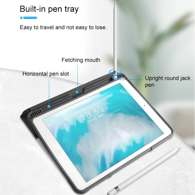 For iPad 9.7 Mutural Horizontal Flip PC + TPU + PU Leather Case with Holder & Pen Slot(Red) - iPad Pro 9.7 inch Cases by Mutural | Online Shopping UK | buy2fix