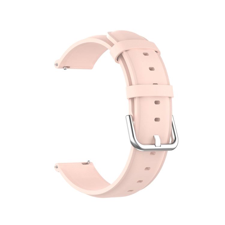 For Huawei Watch GT 3 42mm 20mm Round Tail Leather Watch Band(Light Pink) by buy2fix