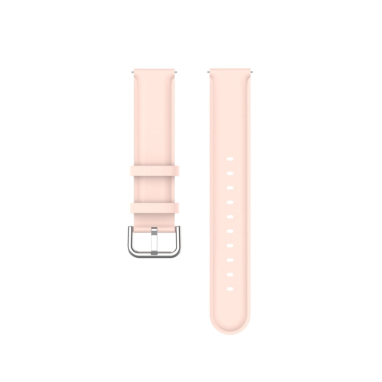 For Huawei Watch GT 3 42mm 20mm Round Tail Leather Watch Band(Light Pink) by buy2fix